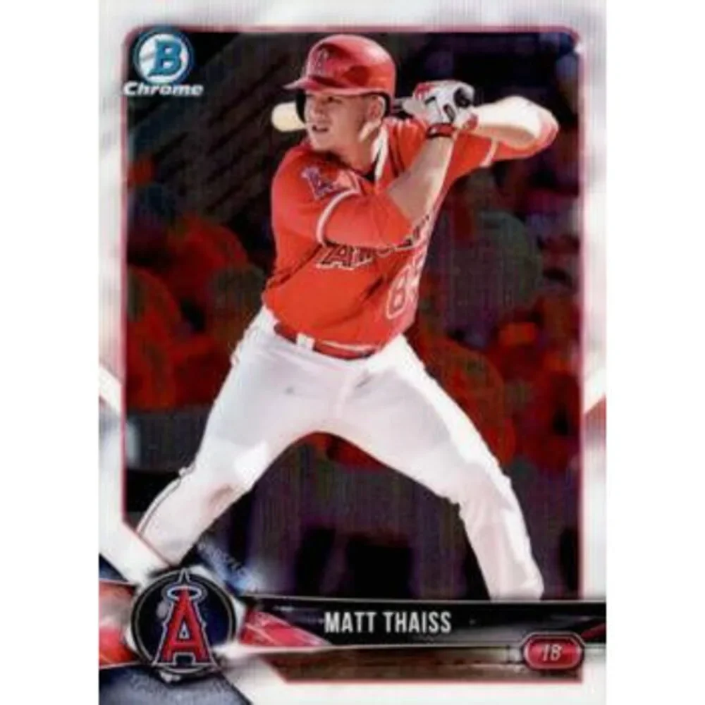 2018 Bowman Chrome Prospects Matt Thaiss BCP61 Los Angeles Angels